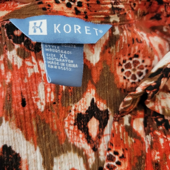 Vintage 2 Piece Coord Set Koret Skirt & Top XL Extra Large Boho Coordinating - Picture 13 of 13